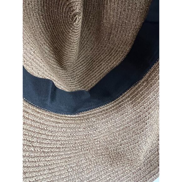 Kokin Straw Sun Hat Turquoise Bendable Brim Tan Summer Resort Vacation main image 6